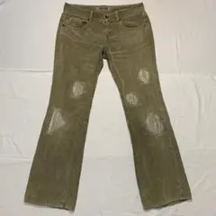 vintage western design スタッヅ　リペア　たたき　パンツ