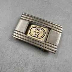 グッチ レザーベルト インターロッキング ゴールド金具 GGキャンバス