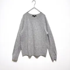 UNIQLO 3Dカシミヤクルーネックセーター　グレー　カシミヤ100% 秋冬