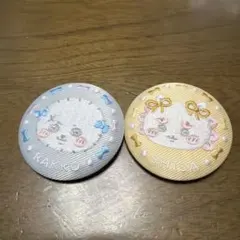 ちいかわ 刺繍缶バッジビスケット2 ラッコ　シーサー　HACHIWARE