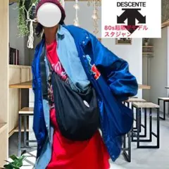 80s adidasライセンス期　当店限定　デサント　ブルゾンスタジャンXL