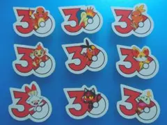 コロコロイチバン8・9月号 付録 ポケモン 30周年記念 ステッカー 9種セットのサムネイル