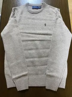 未使用　POLO ポロ バイ ラルフローレン　ベージュ クルーネックセーターXS