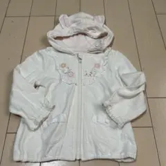 クーラクール　ウサギ耳付きホワイトアウター　95