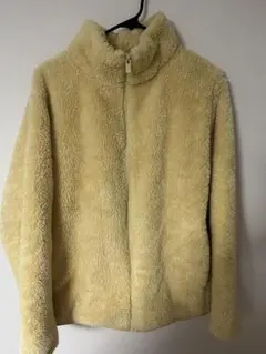 ファーリーフリースフルジップジャケット イエロー XL