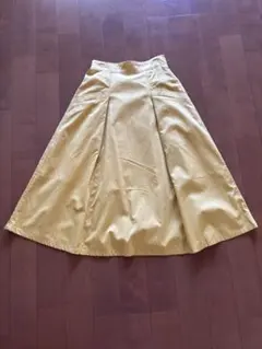 LOWRYSFARM【イエロー フレアロングスカート】