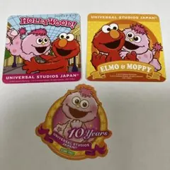 USJ ステッカー セサミストリート ユニバーサルスタジオジャパン　モッピー