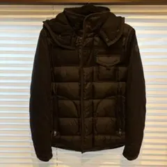 美品MONCLERネイビーダウン キルティングジャケット メンズ サイズ1