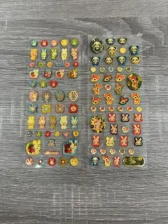 【平成シールまとめ売り】ウサギパンダシール キラキラシール　ぷくぷくシール