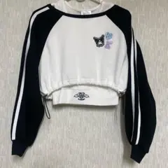 新品 クロミ 刺繍入りトップス　キャミ　２点セット　サンリオ 裏起毛