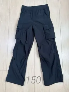 GAP 子供 カーゴパンツ ワイドパンツ 長ズボン 150 黒のサムネイル