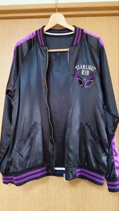 STARLIGHT KID スカジャン 黒/紫　Mサイズ STARLIGHT KID スカジャン 黒/紫 Mサイズ スターダム スターライト
