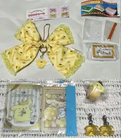 ポムポムプリン リボン ランチBOX カード おくるみベイビー なりきりメンダコ