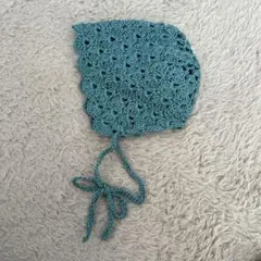 ベビーボンネット　かぎ針編み 帽子
