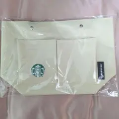 ニ*コ様 スターバックス 2025バッグインバッグ クリーム色