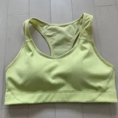 AIRism スポーツブラ Mサイズ ライムグリーン