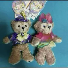 ディズニー　イースター　ダッフィー　シェリーメイ　ぬいぐるみバッジ　タグ付き