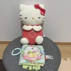 【セット】フィッシャープライス サンリオベビー おやすみ ハローキティ、布絵本
