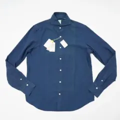 フィナモレ Finamoreコットンネル ヘリンボーンシャツ41