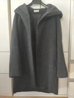 LEPSIM フード付きダークグレーコート Mサイズ