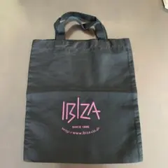 IBIZA イビザ　トートバッグ　プリントロゴ　ブラック　ナイロン製　新品未使用