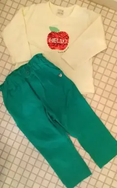 【匿名配送】プティマイン カットソー &アプレレクール パンツ 90cm