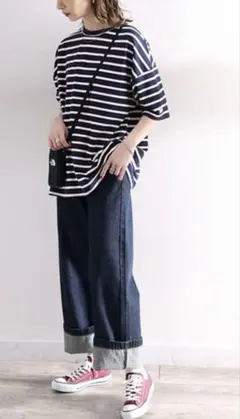 クラシカルエルフ JaVa Tシャツ ランダムピッチボーダーTeeのサムネイル