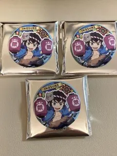 【非売品】鬼滅の刃×AEONキャンペーン缶バッジ「嘴平伊之助」　３個セット
