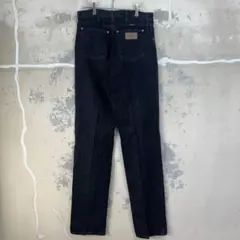 USA製 Wrangler ラングラー ブラック デニムパンツ 黒 ストレート