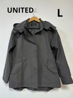 UNTITLED 撥水加工 2way マウンテンパーカー チャコールグレー L