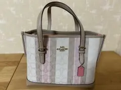 COACH コーチ シグネチャー トートバッグ ドローストリングス 通勤