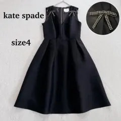 kate spade NEW YORK フリルワンピース 0 XS〜S ブラック - メルカリ