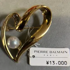 PIERRE BALMAIN ハート型ブローチ 人工真珠付きのサムネイル