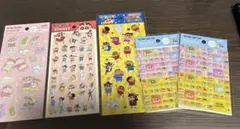 クレヨンしんちゃん　シール6枚セット　タイルシール　ふわふわ　ぷっくりステッカー