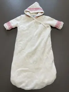 プチバトー　フード付き　おくるみ