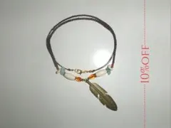 archive 00s 亜熱帯 goa風 フェザーロングネックレス - メルカリ
