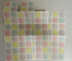 【即購入OK】寄せ書き用 メッセージシール 4色