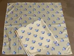 未使用品・犬と猫 松本ひで吉イラストノベルティ風呂敷