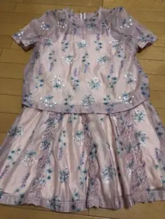 花柄透けワンピース