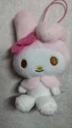 My Melody ぬいぐるみマスコット ストラップ付　12cm ×7cm