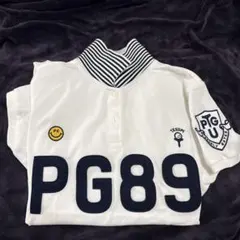 PG89 ホワイト ポロシャツ
