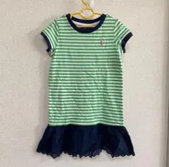 未使用　ラルフローレン　4T/105cm グリーンワンピース