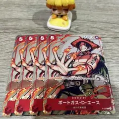 ワンピースカード　ポートガス・D・エース　P-028　赤　4枚セット