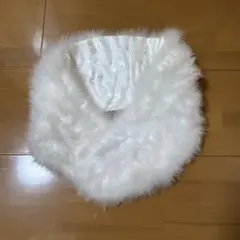 ホワイトファー着物ショール