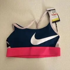 Nike DRI-FIT スポーツブラ ヨガ ネイビー/ピンク Mサイズ