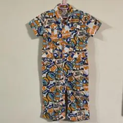 カラフルキャラクター　オーバーオール　120サイズ