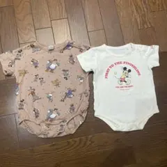 Futafuta リトシー ディズニーミッキーロンパース 80cm