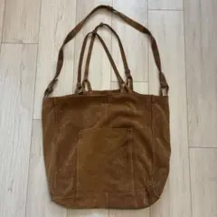 美品A.P.C. トートバッグ リネン ブラウン フランス製アーペーセー