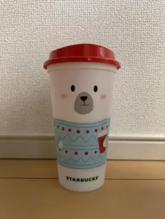 【海外限定】STARBUCKS ホリデー　クマデザイン　リユーザブルカップ