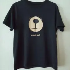 mont-bell クマ顔 Tシャツ 150サイズ 黒
